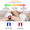 Electric Rechargeable Knee Massager Infrared Heat Pain Relief Therapy Knee Brace Wrap with Air Pressure Kneading Timer Temperature Adjustment