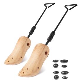 One Pair Boot Stretcher Adjustable Width Shoe Shaper Wooden Boot Widener Expander for Men (size: M)