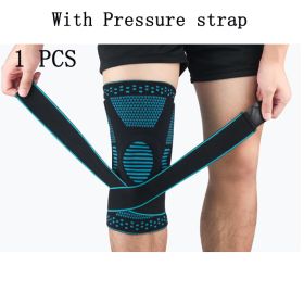 Bandage silicon Knit Kneepad (Color: Blue)