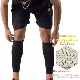 Honeycomb Shin Protection sleeve (Color: Black)