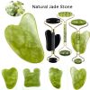 Natural Jade Face Massager Gua Sha Stone Face Guasha Masaje Facial Board Acupoint Eye Care SPA Massager Tool massage visage