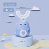 Ultrasonic Kid's U-Shaped Electric Toothbrush; Three Cleaning Modes; 60S Smart Reminder; Food-grade Silicone; Cartoon Modeling Design